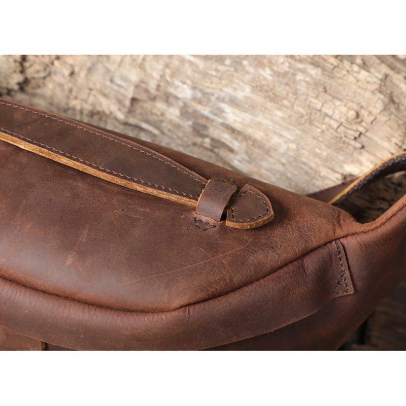 Lehmännahkainen Vintage Cross Body -laukku